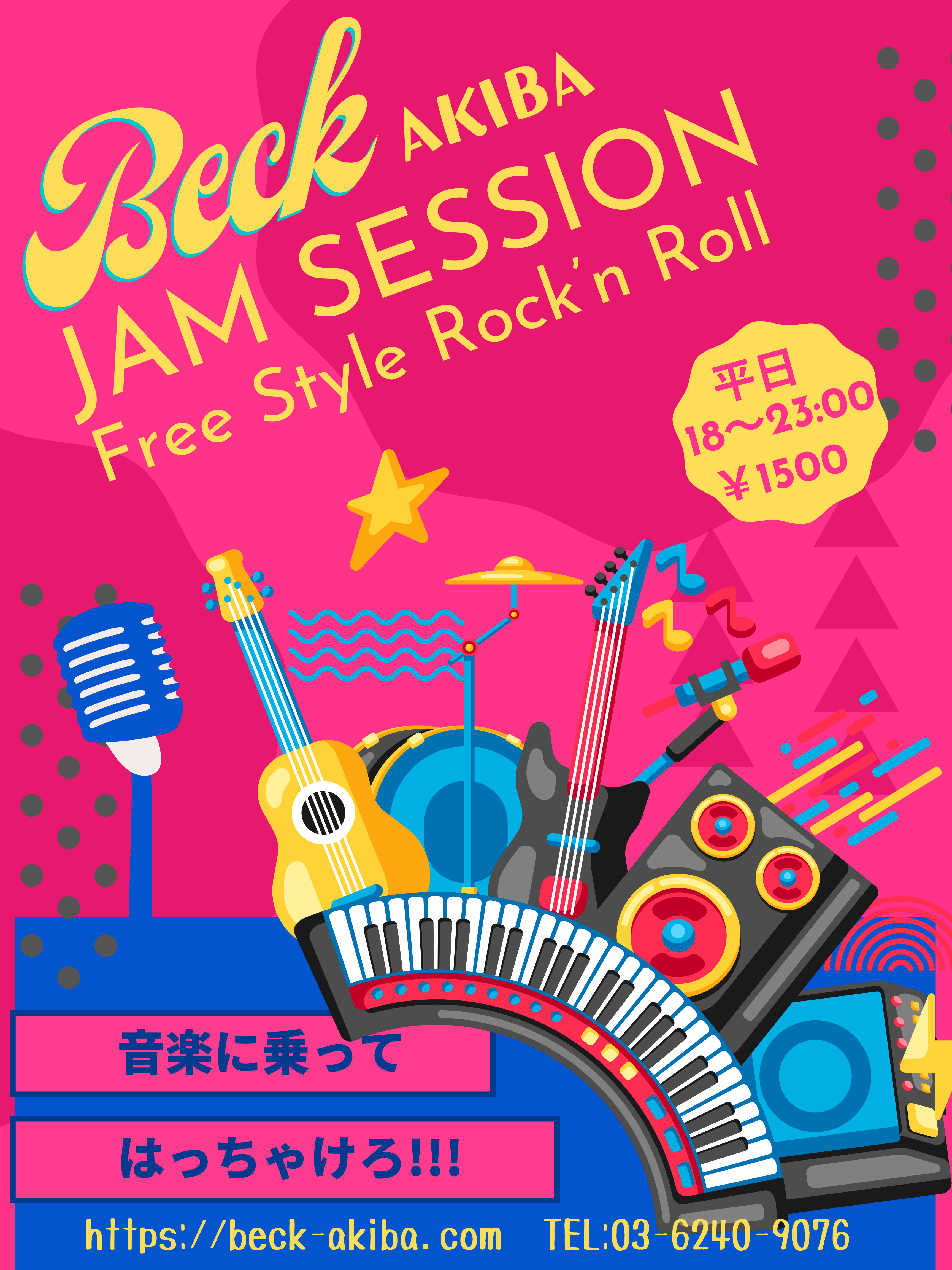 Experience Tokyo Tour for music lovemrs on Jam Session Bar 音で会話するセッションバー